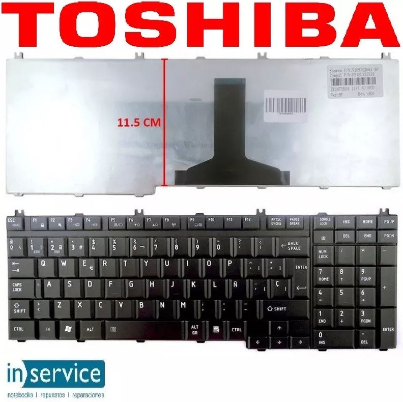 Teclado para Notebook Toshiba C655